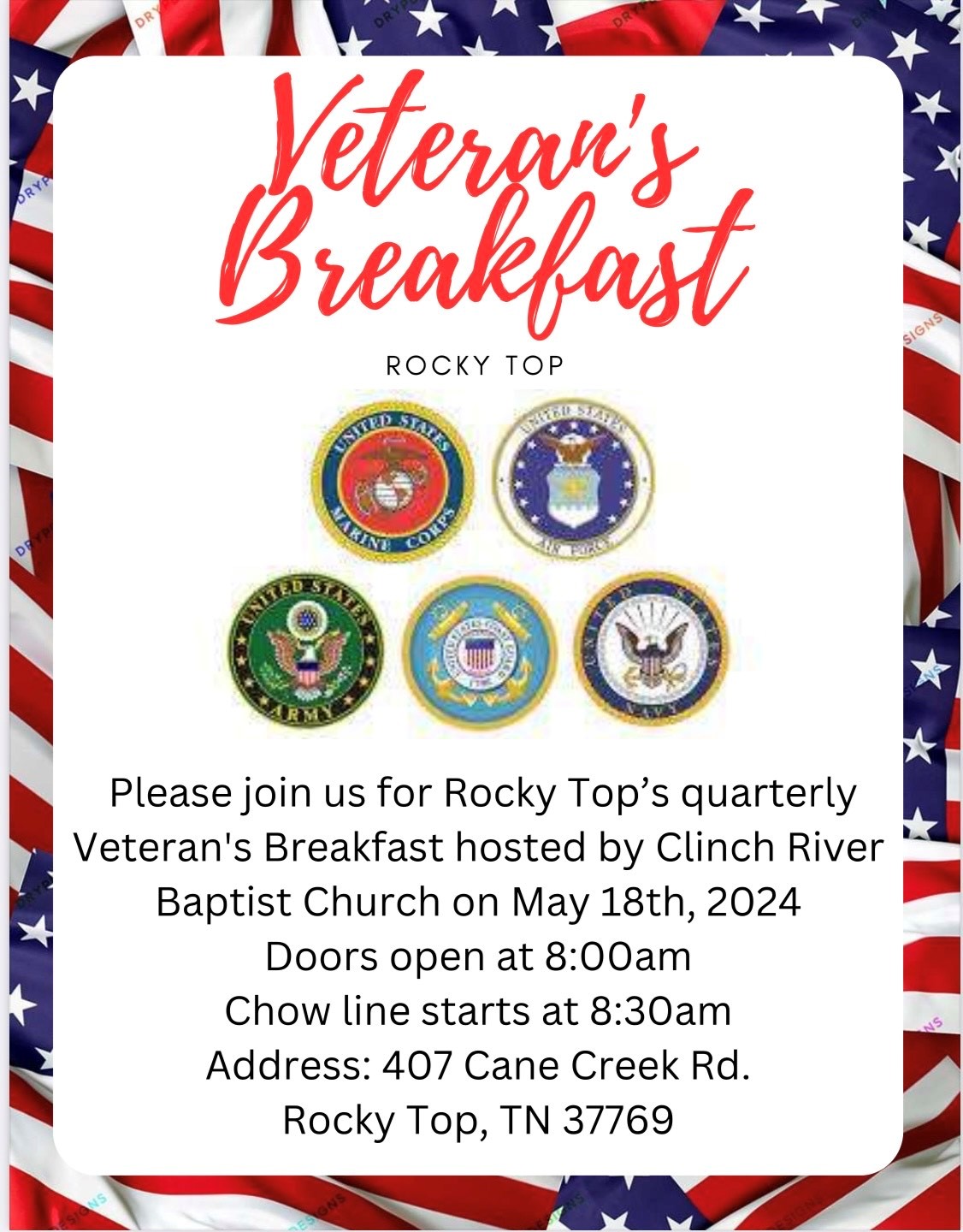 Veterans breakfast